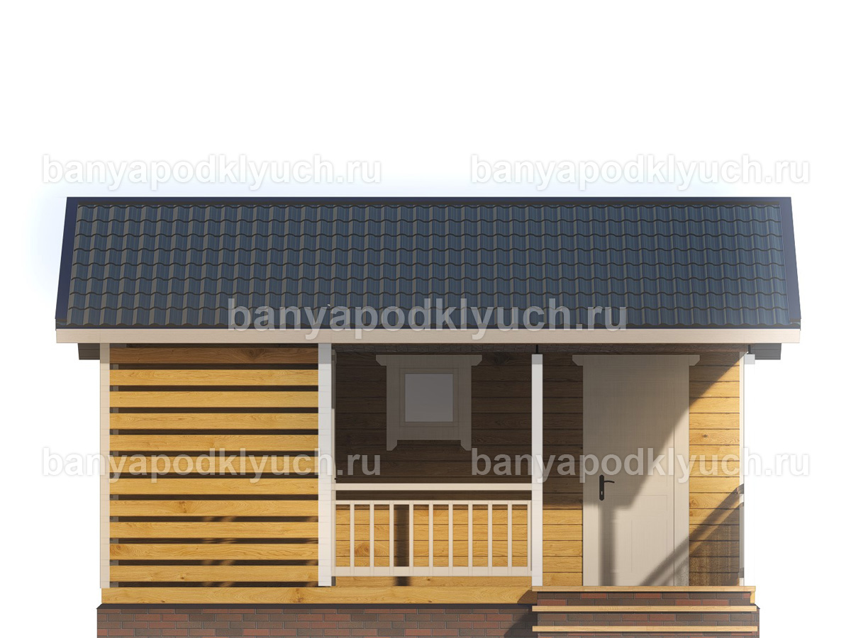 Баня из бруса 6x4,5 м Баня из бруса 6x4,5 м