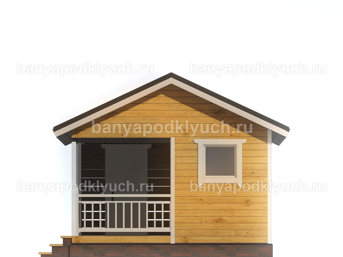 Баня из бруса 6x4,5 м Баня из бруса 6x4,5 м