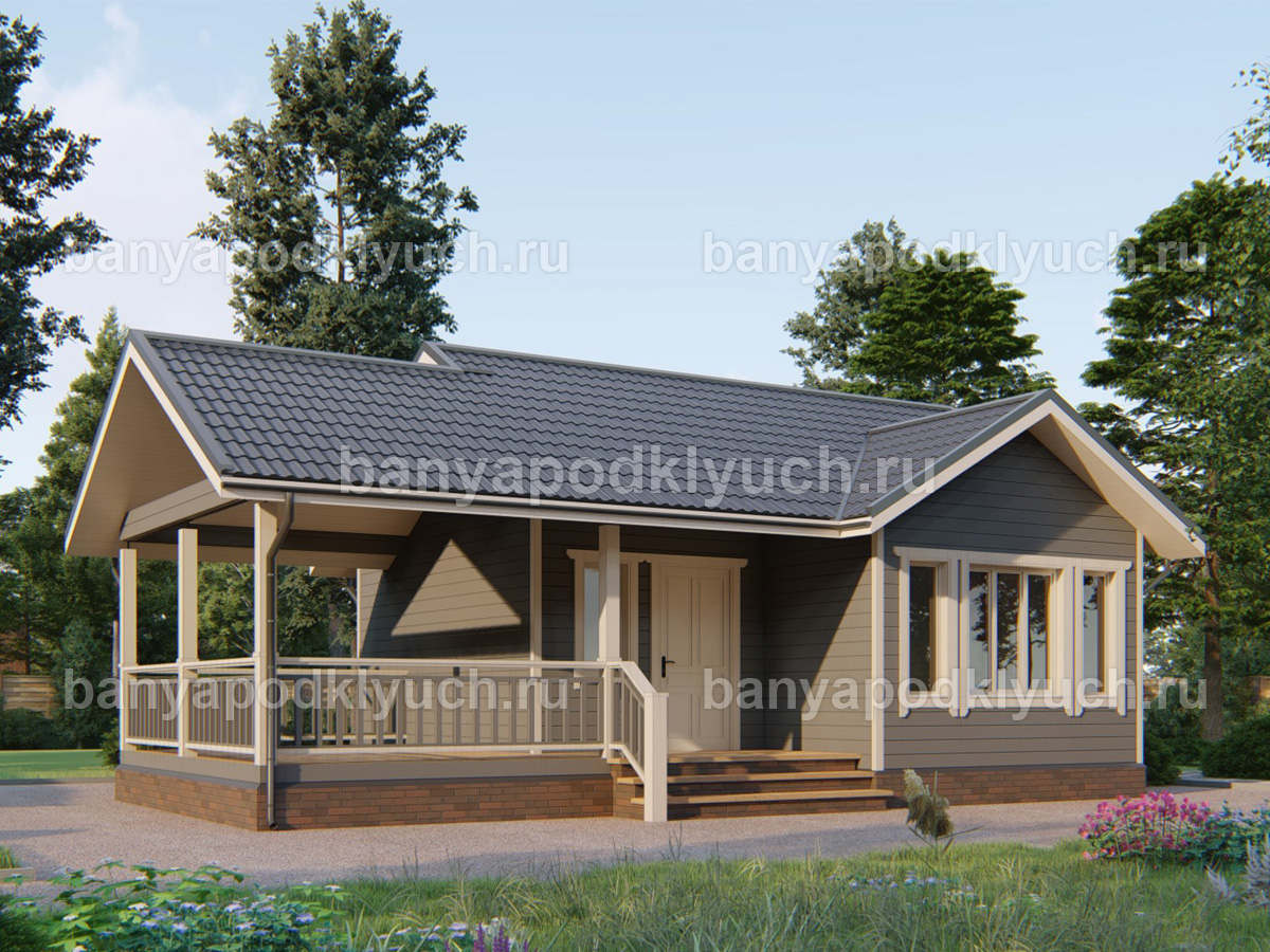 Каркасная баня 10.5x7 м Каркасная баня 10.5x7 м