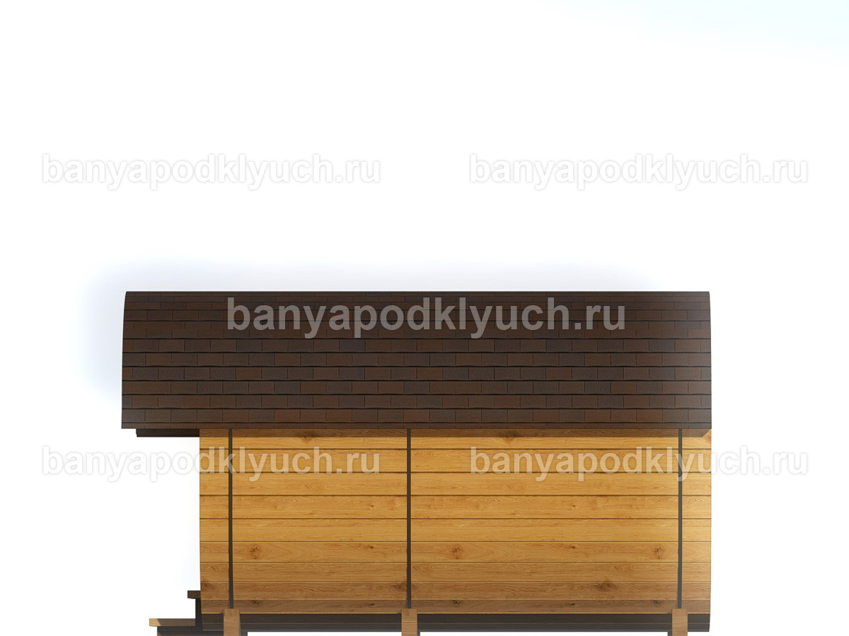 Баня-бочка 3x2.3 м Баня-бочка 3x2.3 м