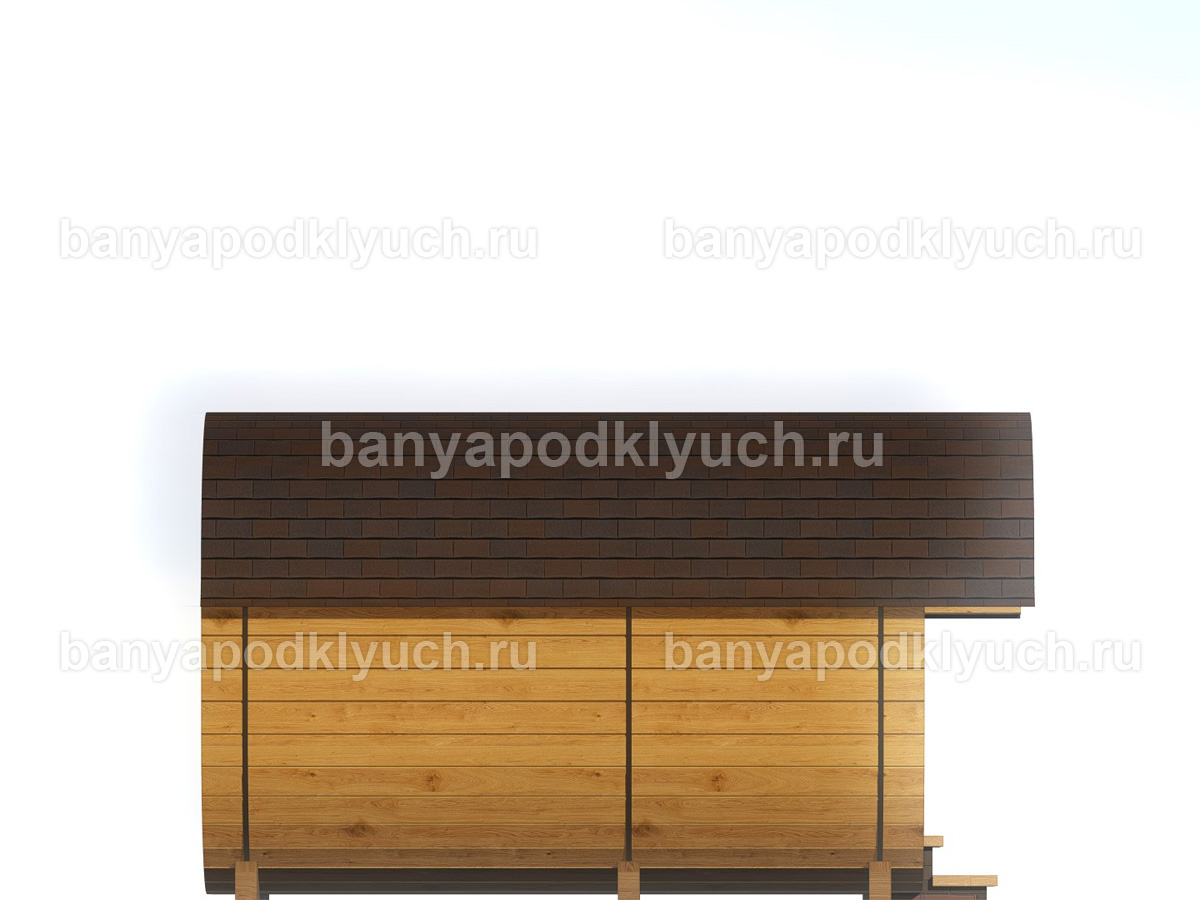 Баня-бочка 3x2.3 м Баня-бочка 3x2.3 м