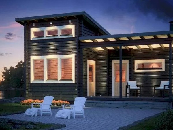 Баня из бруса 7,6 на 4,2 м