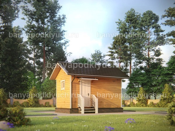 Баня из бруса 5 на 3 м