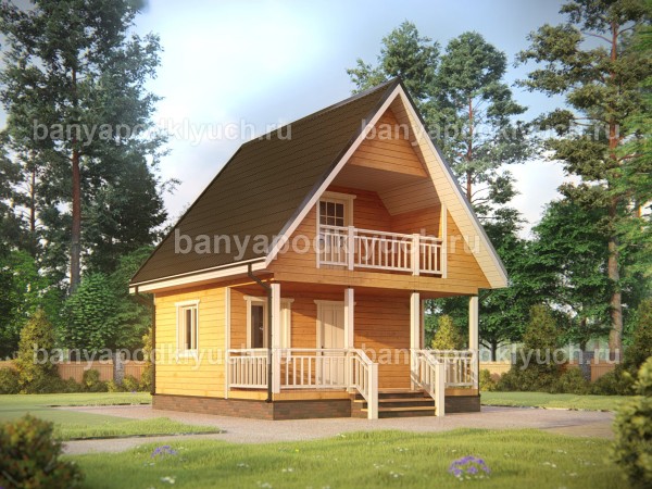 Баня из бруса 6 на 6 м